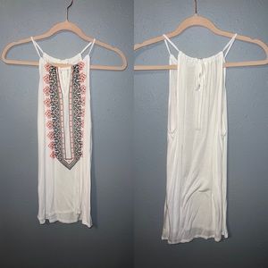 NEW YORK & COMPANY White High Neck Tank